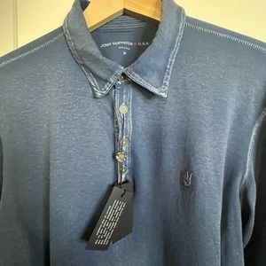 John Varvatos Blue Men's Shirt